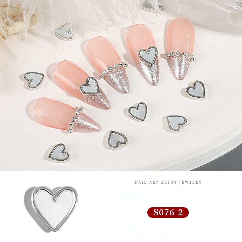 Alloy Jewelry for Nail Art Cross Heart Rose Chain Rhinestone
