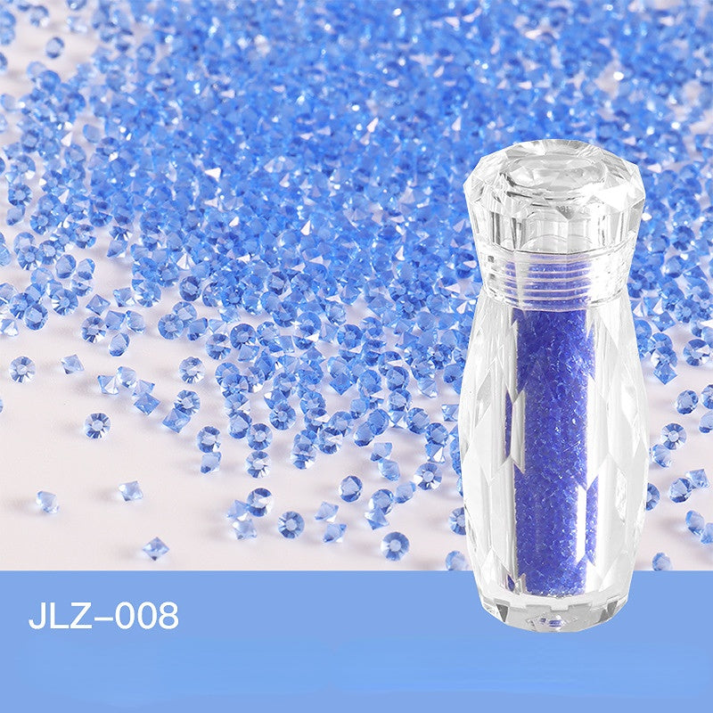 Ultra Mini Rhinestone Nail Art AB Gem Glitter Diamond Beads Nail Decals