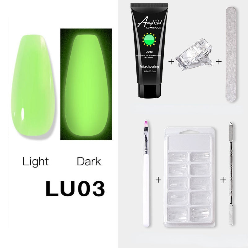 Luminous Poly Nails Gel Set Extension Acrylic Gel Set Builder Nail Gel Kit