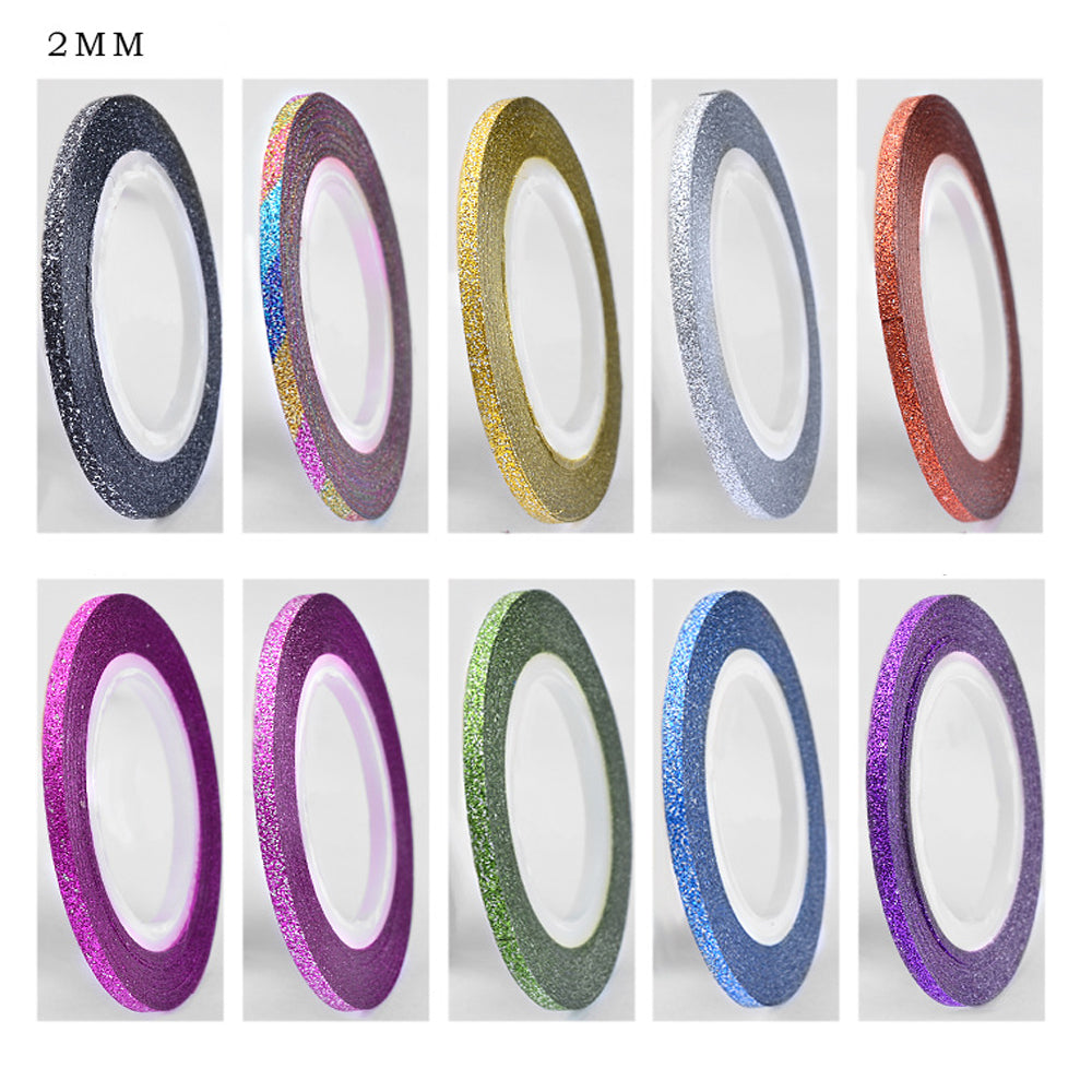 10 Colors Striping Tape Line Sticker for Nail Art Decoration Self-adhesive Decals