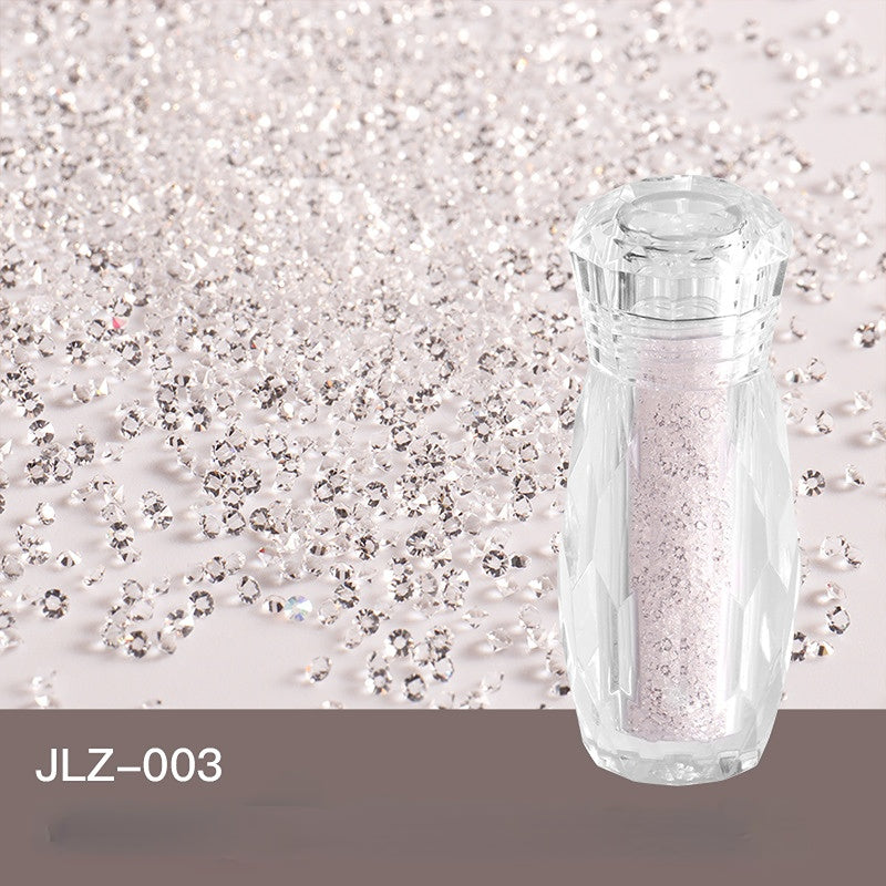 Ultra Mini Rhinestone Nail Art AB Gem Glitter Diamond Beads Nail Decals