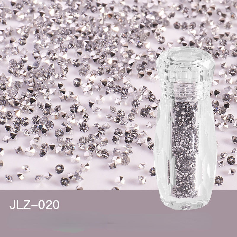 Ultra Mini Rhinestone Nail Art AB Gem Glitter Diamond Beads Nail Decals