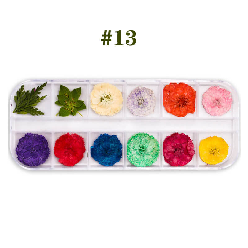 Dried Flower for Resin Nail DIY 3D Mini Nail Flower Decals