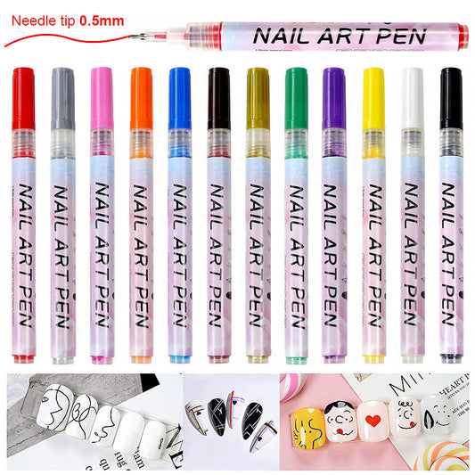 Nial Art Pen Painting Pens Liner Pen for Nail Art DIY