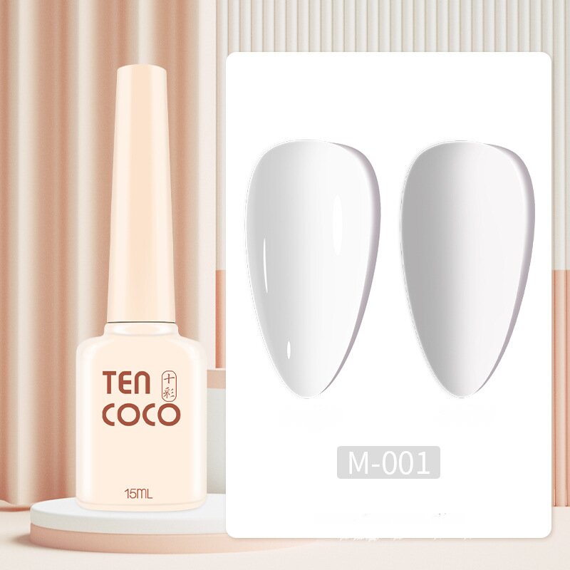 MOEPAK Nail Gel Polish Pure Color 15ml Gel Polish for Nail Art