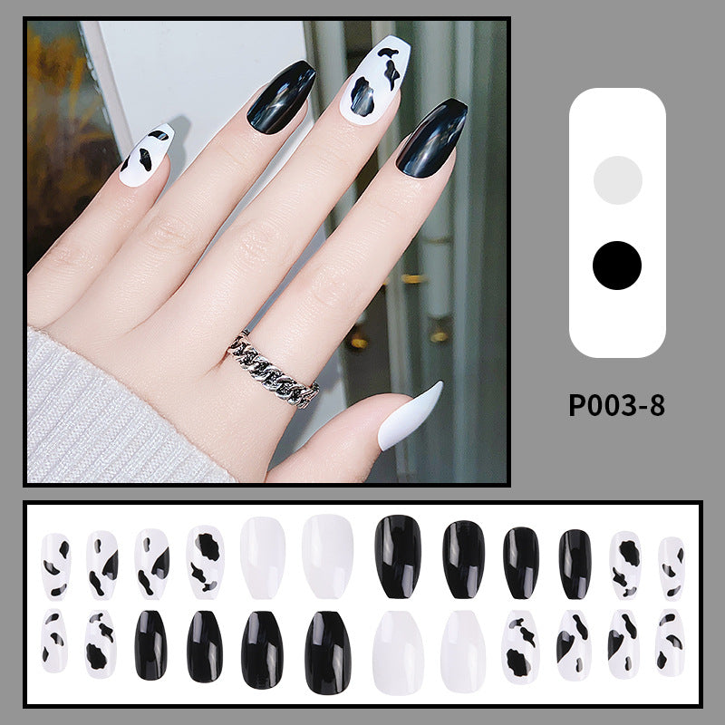 Cute French Tip Press on Nails Fake Nails