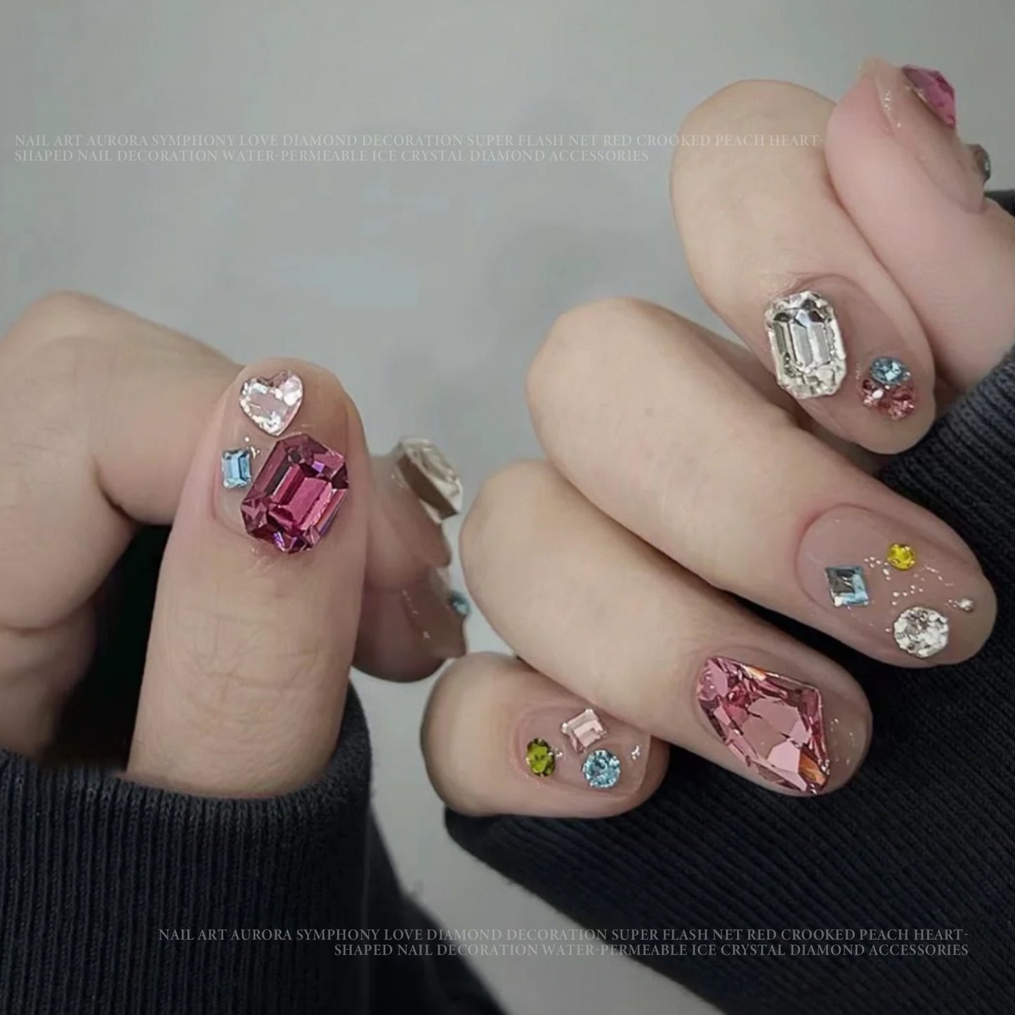 Nail Art Rhinestones Gems Jewelry Arts Crafts Nail Decor