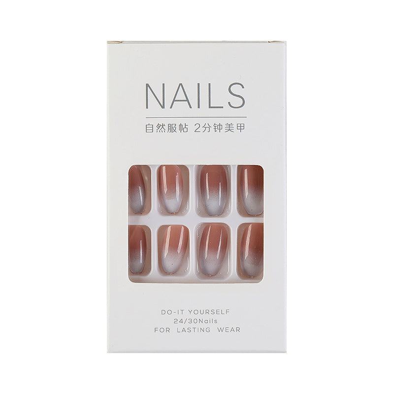 Cute French Tip Press on Nails Fake Nails