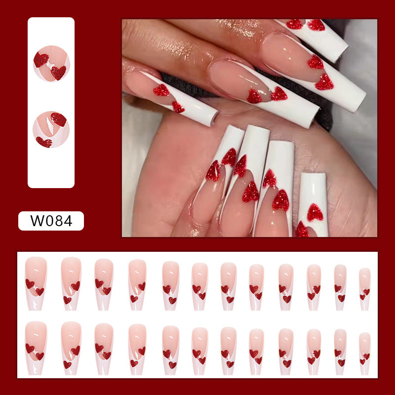 Extra Long Press on nails Diamond Glitter Fake Nails Acrylic Coffin Nails