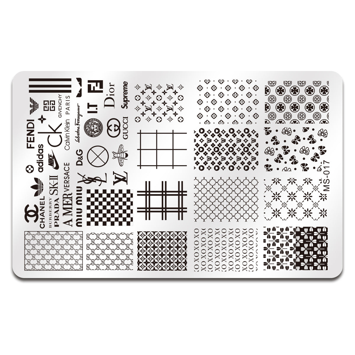 Designer Nail Stamp Plate-Luxury 01