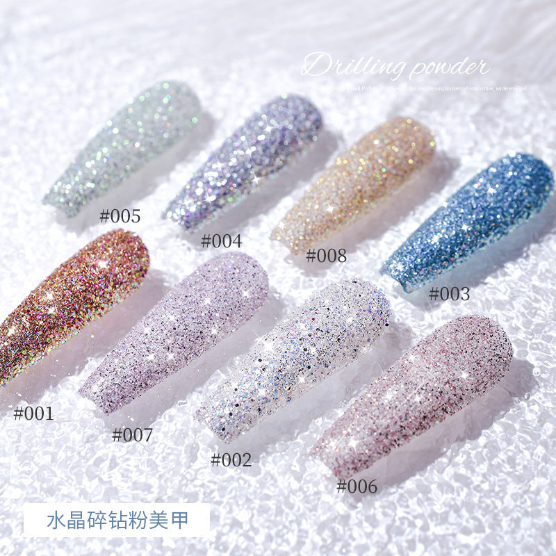 Sparkling Nail Powder Suger Effect Glitter Dust Fine Reflective Nail Powder