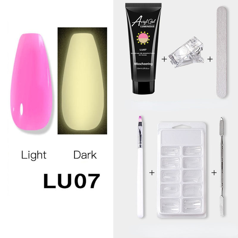 Luminous Poly Nails Gel Set Extension Acrylic Gel Set Builder Nail Gel Kit