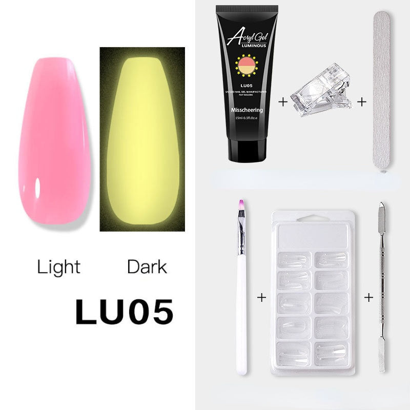 Luminous Poly Nails Gel Set Extension Acrylic Gel Set Builder Nail Gel Kit