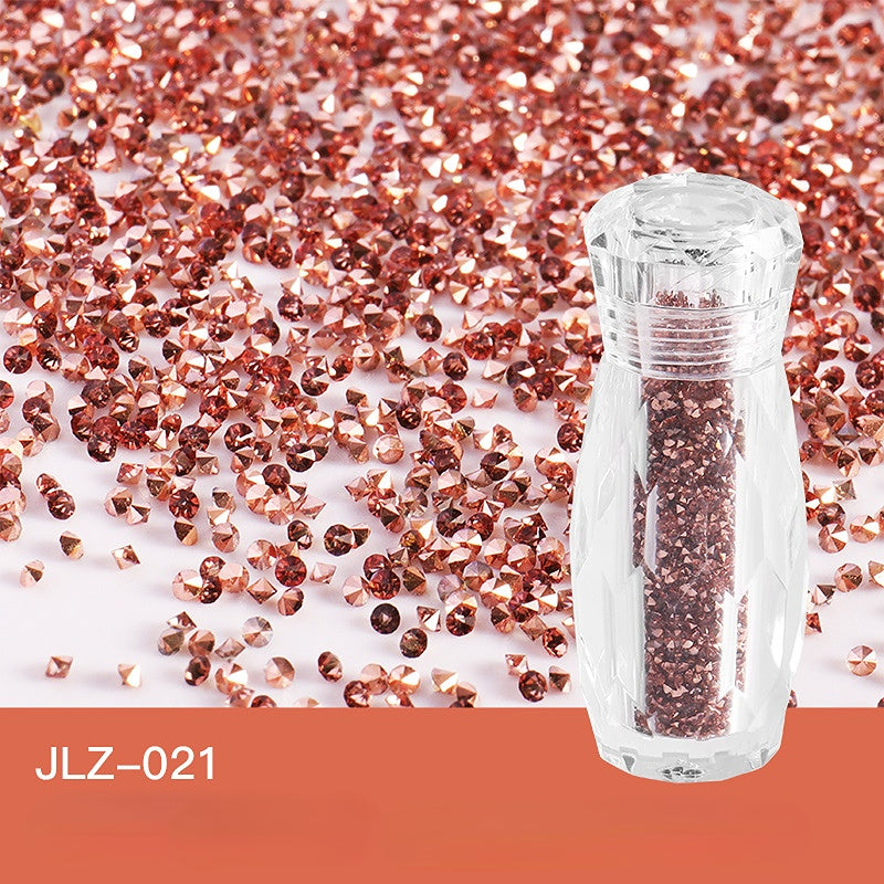 Ultra Mini Rhinestone Nail Art AB Gem Glitter Diamond Beads Nail Decals