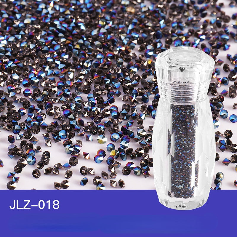 Ultra Mini Rhinestone Nail Art AB Gem Glitter Diamond Beads Nail Decals