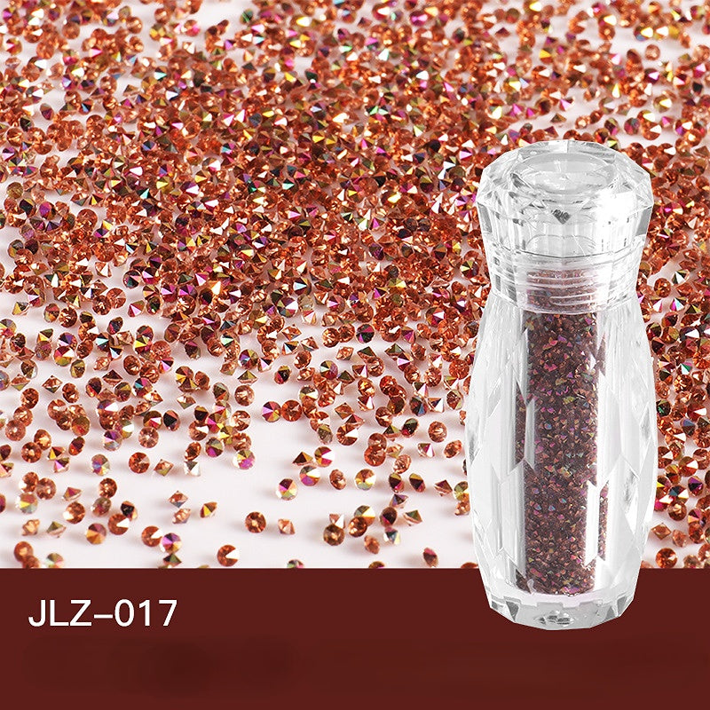 Ultra Mini Rhinestone Nail Art AB Gem Glitter Diamond Beads Nail Decals