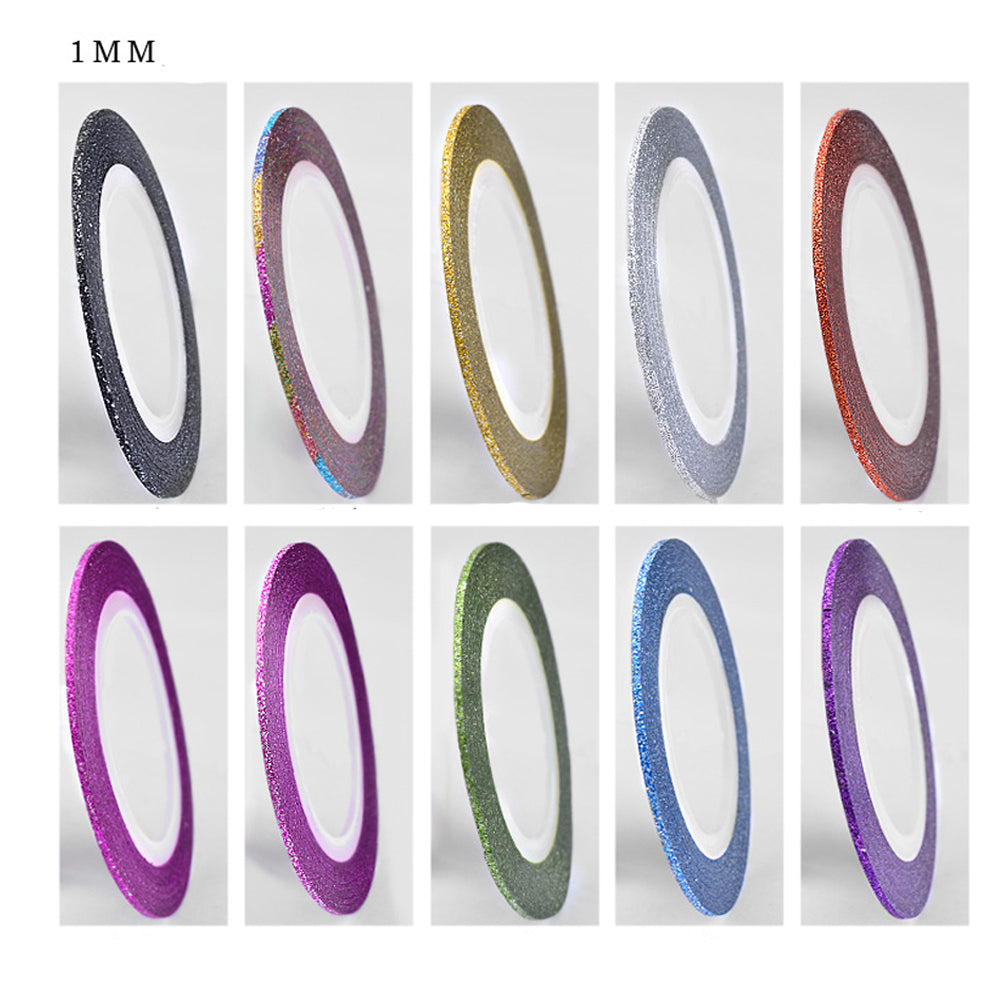10 Colors Striping Tape Line Sticker for Nail Art Decoration Self-adhesive Decals