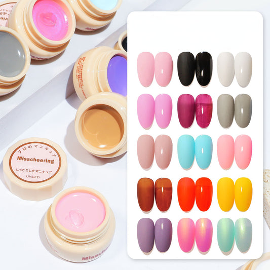 Solid Cream Nail Gel Polish