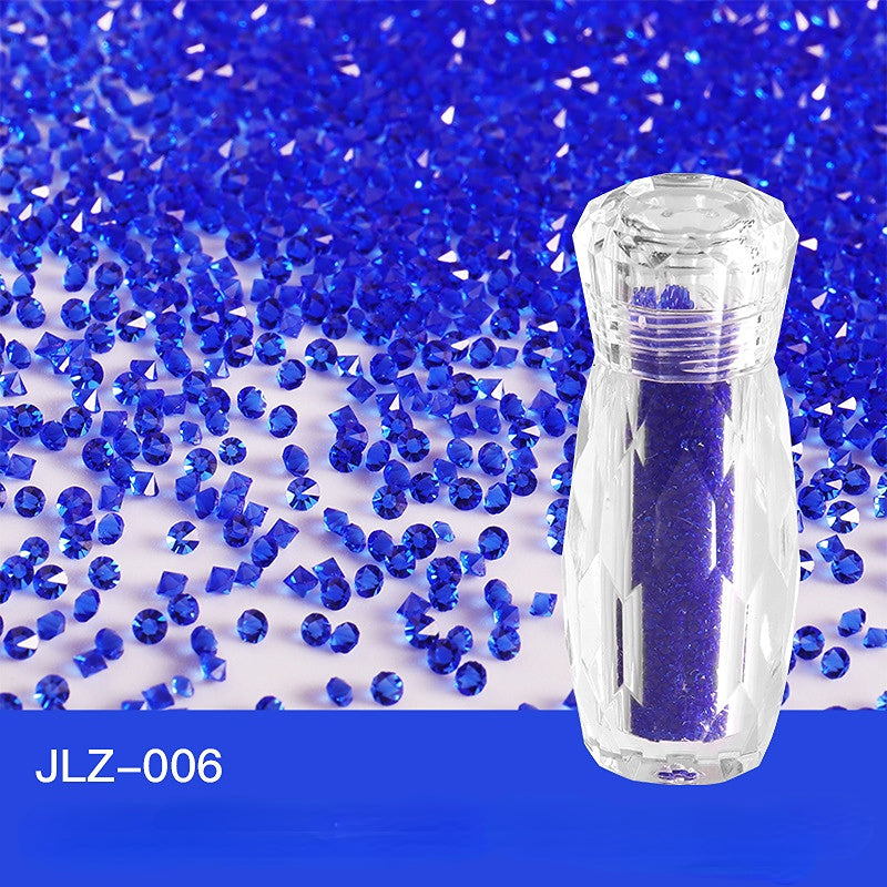 Ultra Mini Rhinestone Nail Art AB Gem Glitter Diamond Beads Nail Decals