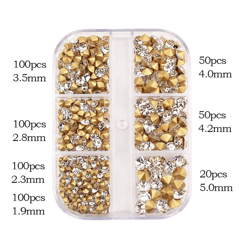 Transparent Nail Art Rhinestones Crystals AB Nail Rhinestones