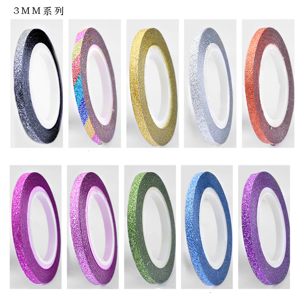 10 Colors Striping Tape Line Sticker for Nail Art Decoration Self-adhesive Decals