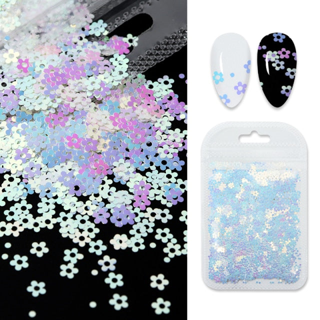 3D White Flower Nail Art Charm Decoration Decals Nail Art Gem