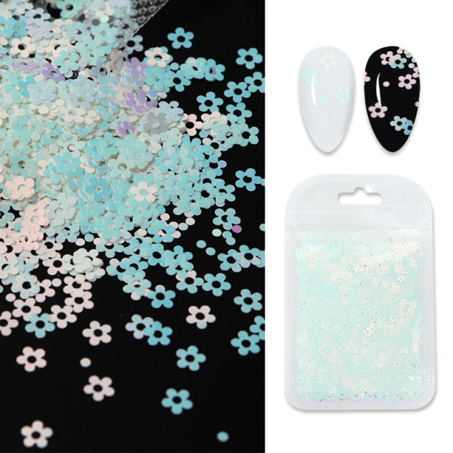 3D White Flower Nail Art Charm Decoration Decals Nail Art Gem