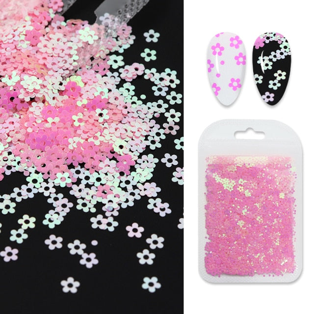 3D White Flower Nail Art Charm Decoration Decals Nail Art Gem