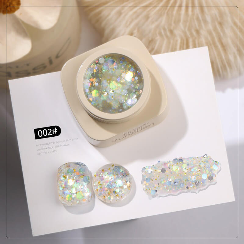 Ultra Sparkle Glitter Gel Polish – Shimmering Holographic Nail Gel