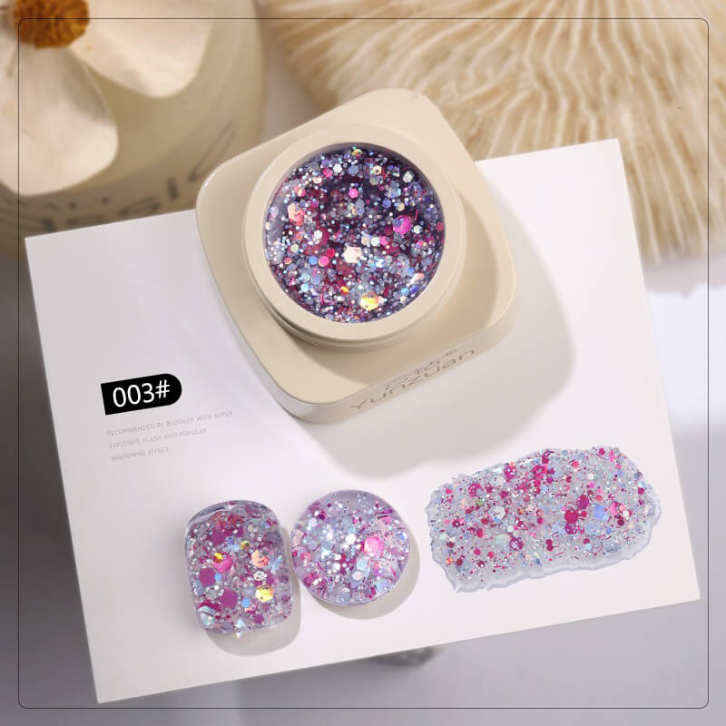 Ultra Sparkle Glitter Gel Polish – Shimmering Holographic Nail Gel