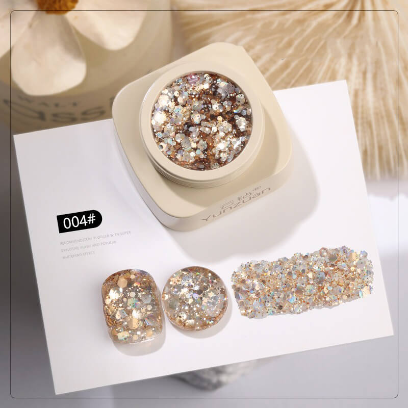 Ultra Sparkle Glitter Gel Polish – Shimmering Holographic Nail Gel