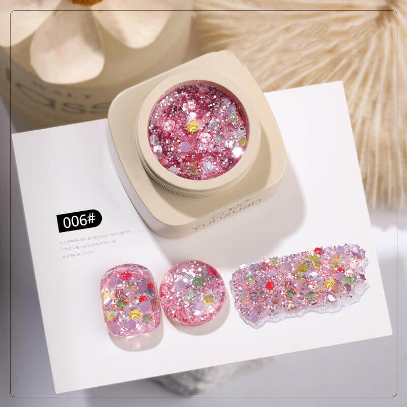 Ultra Sparkle Glitter Gel Polish – Shimmering Holographic Nail Gel