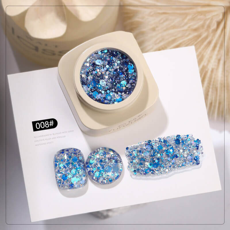 Ultra Sparkle Glitter Gel Polish – Shimmering Holographic Nail Gel