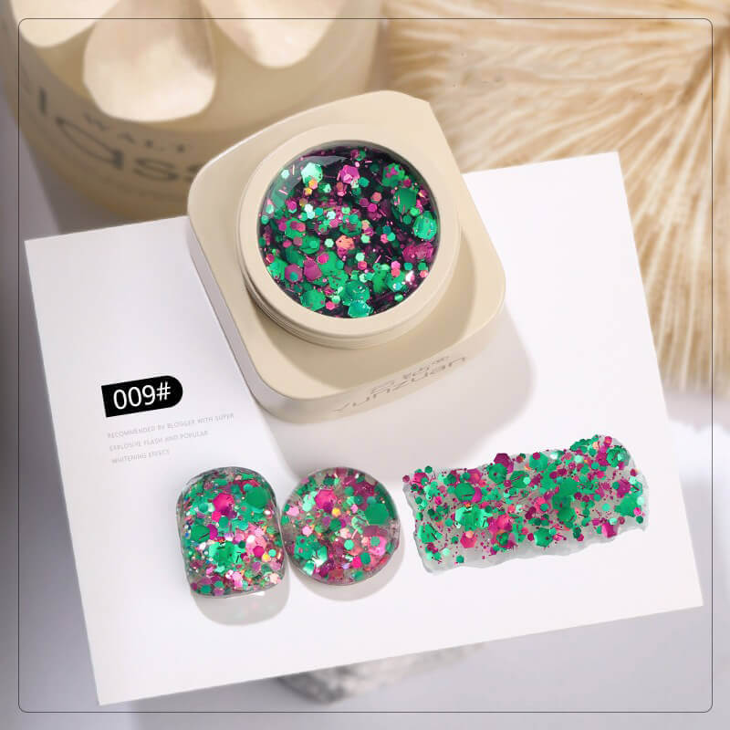 Ultra Sparkle Glitter Gel Polish – Shimmering Holographic Nail Gel