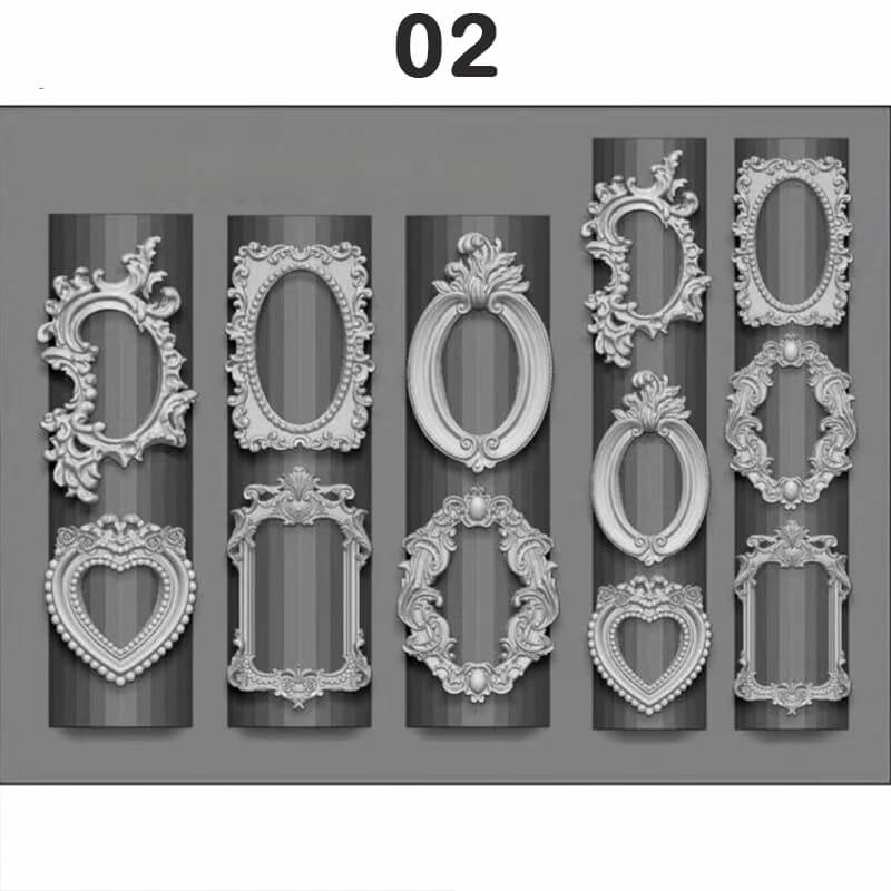 Photo Frame Nail Silicone Mold | DIY 3D Nail Art