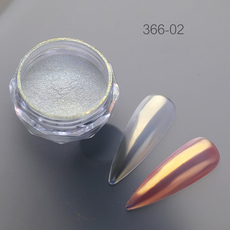 Ultra Shine Aurora Nail Powder – Mirror Chrome Effect Dust for Manicure
