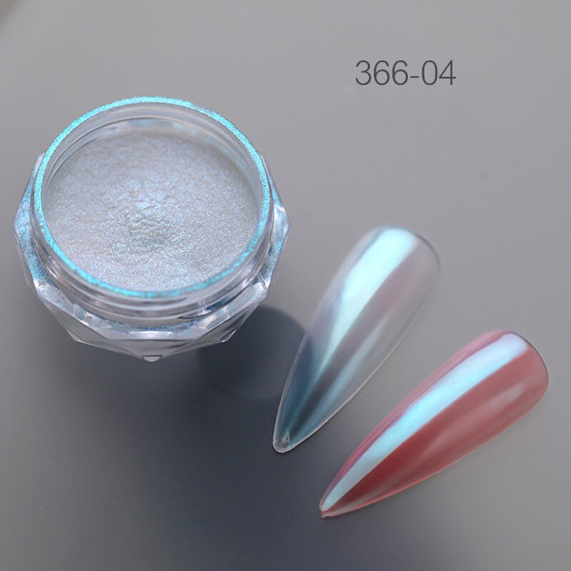 Ultra Shine Aurora Nail Powder – Mirror Chrome Effect Dust for Manicure