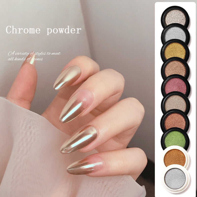 Chrome Nail Powder Laser Holographic Matallic Aurora Chameleon Nail Pigment