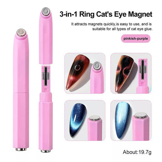 3-in-1 Black Hole Cat Eye Nail Magnet – Multi-Effect Magnetic Tool for Nail Art