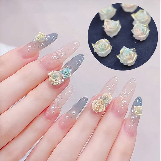 Gradient Camellia Nail Art Decals (50pcs)