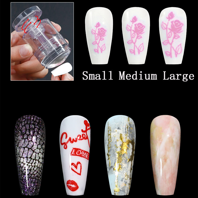 Adjustable Size Nail Stamper Silicone Nail Stamper Kit