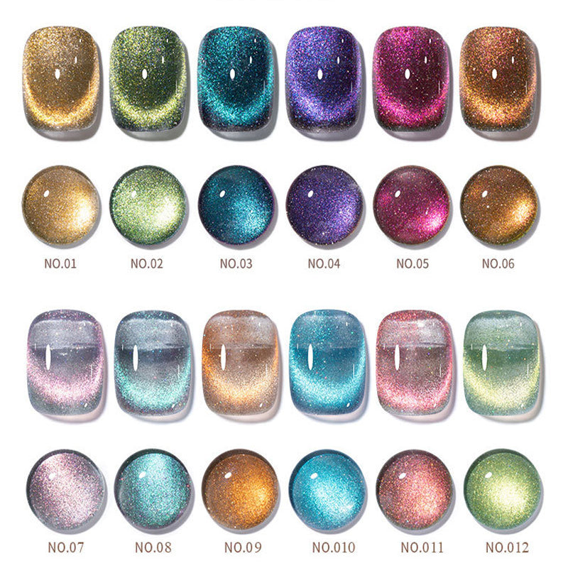 Cat Eye Nail Gel Polish Magnetic Gel Polish Shiny Dazzling Nail