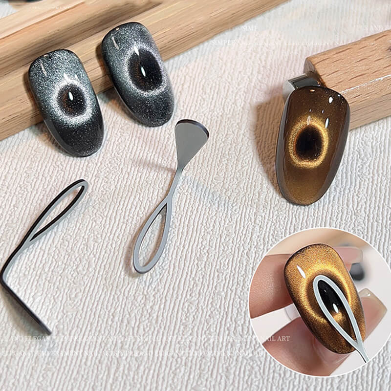 Black Hole Effect Nail Art Magnet – Magnetic Tool for Cat Eye