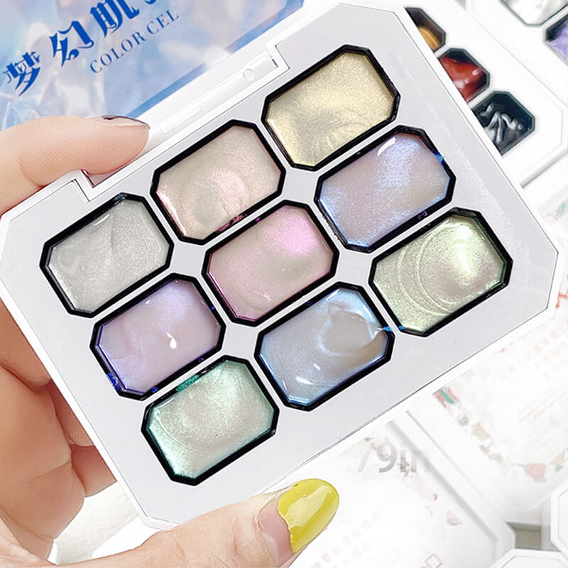 Dreamy Aurora Nail Gel Polish Iridescent Painting Nail Gel Palette