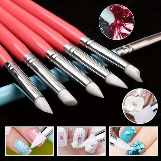 5Pcs Dual-ended Nail Art Sculpture Pen Dotting Tools