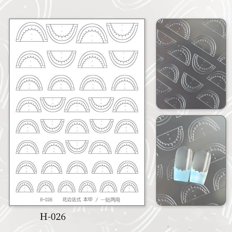 Upgraded Clear Extra-Large Ultra-Thin French Nail Tip Stickers