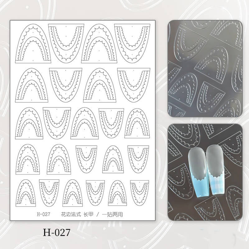 Upgraded Clear Extra-Large Ultra-Thin French Nail Tip Stickers