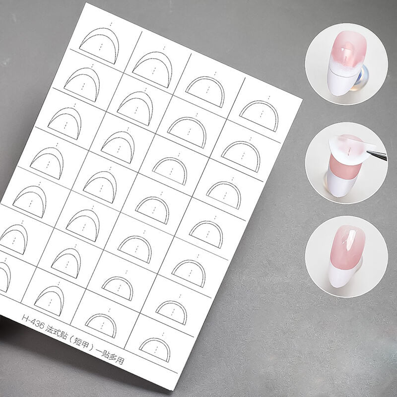 Upgraded Clear Extra-Large Ultra-Thin French Nail Tip Stickers
