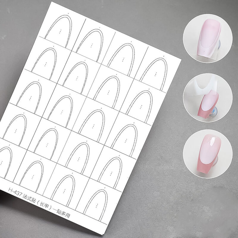 Upgraded Clear Extra-Large Ultra-Thin French Nail Tip Stickers