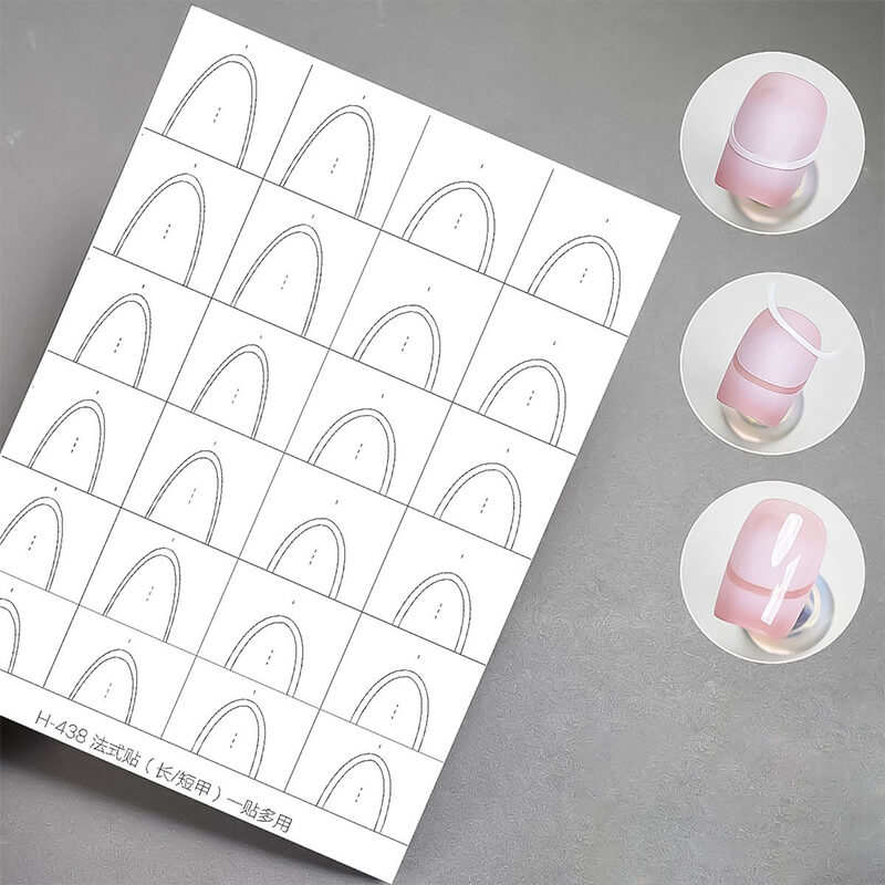 Upgraded Clear Extra-Large Ultra-Thin French Nail Tip Stickers